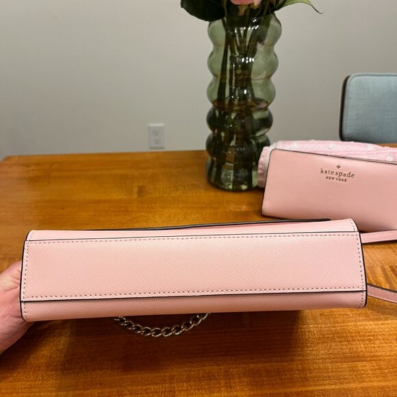 Kate Spade Pink Carson Crossbody Bag with chain - Picture 15 of 15